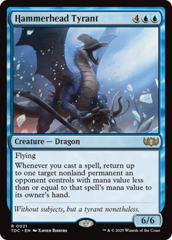 Hammerhead Tyrant #21 | Near Mint | Tarkir Dragonstorm Commander TDC Magic MTG - Image 1