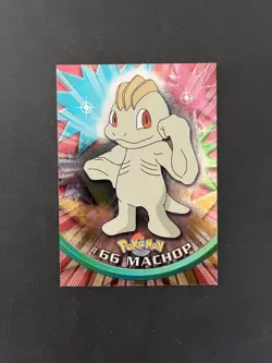 #66 Machop Foil - Topps TV Pokemon (NM) - Image 1