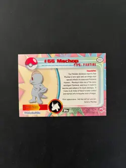 #66 Machop Foil - Topps TV Pokemon (NM) - Image 2