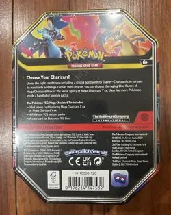 Pokemon TCG Mega Charizard X & Y EX Tins Sealed - Set of 2 New! - Image 5