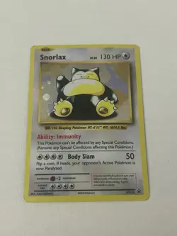 Pokemon 2016 XY Black Star Promo Holo Snorlax XY179 MP-HP - Image 3