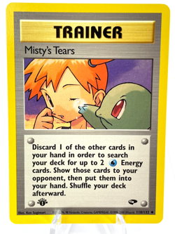 1st Edition Misty's Tears 118/132 - Gym Challenge - Trainer - Pokemon - NM - Image 1