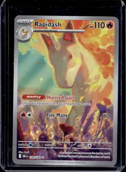2025 Pokemon Destined Rivals Rapidash #189/182 - Image 1