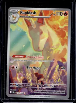2025 Pokemon Destined Rivals Rapidash #189/182 - Image 1
