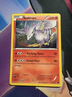 Pokemon TCG Reshiram Black White Holo Rare Card 17/116 Plasma Freeze 2013 LP - Image 1