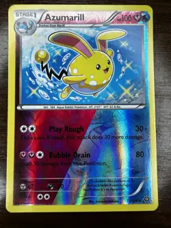 Azumarill 77/114 Reverse Holo, 2016 Steam Siege Collection, Pokemon TCG - Image 1