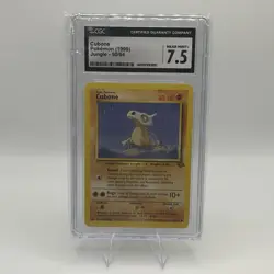 Cubone Pokemon (1999) Jungle 50/64 CGC 7.5 - Image 1