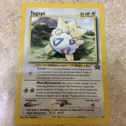 Togepi Pokemon Black Star Promo Card #30 Pokemon Card NM - LP + Defect Excellent - Image 1