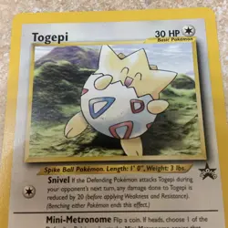 Togepi Pokemon Black Star Promo Card #30 Pokemon Card NM - LP + Defect Excellent - Image 2