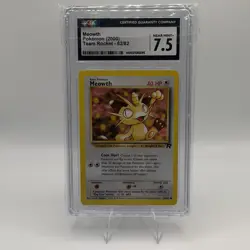 Pokemon Meowth #62/82 Team Rocket 2000 – CGC 7.5 Near Mint+ - Image 1