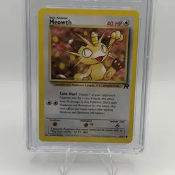 Pokemon Meowth #62/82 Team Rocket 2000 – CGC 7.5 Near Mint+ - Image 2