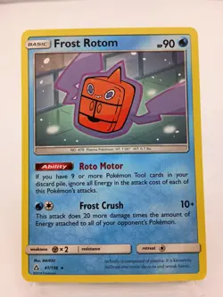 Pokemon Frost Rotom Rare SM - Ultra Prism 41/156 NM - Image 1