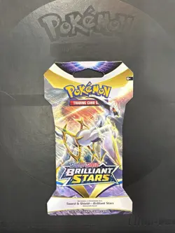 Brilliant Stars Sleeved Booster Pack (Arceus) Sword & Shield Pokemon TCG Sealed 820650809972 - Image 1