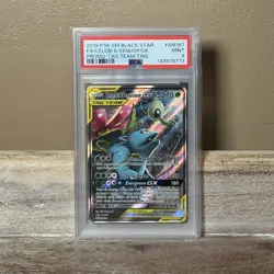 Pokemon TCG SV Black Star Promo Celebi & Venusaur GX PSA 9 TAG TEAM SM167 Holo - Image 1