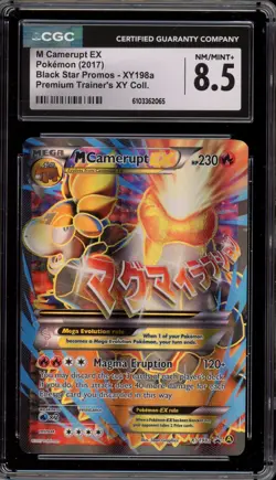 Pokemon M Camerupt EX XY Premium Trainers Coll Full Alt Art Promo XY198a CGC 8.5 - Image 1
