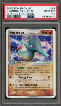 Pokemon Kingdra ex EX Dragon Frontiers Holo Ultra Rare #94 PSA 10 Gem Mint - Image 1