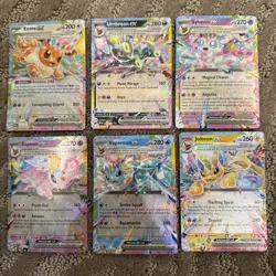 Pokemon TCG Eeveeloutions EX Double Rare Holo Prismatic Evolutions Card Lot - Image 1