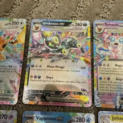 Pokemon TCG Eeveeloutions EX Double Rare Holo Prismatic Evolutions Card Lot - Image 3