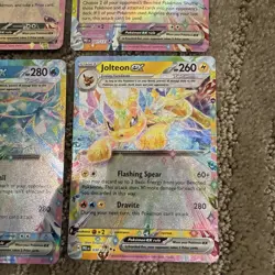 Pokemon TCG Eeveeloutions EX Double Rare Holo Prismatic Evolutions Card Lot - Image 5