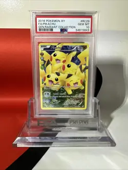 2016 POKEMON XY GENERATIONS RADIANT COLL #RC29 FULL ART/PIKACHU PSA 10 - Image 1