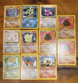 Vintage Pokemon Cards Holo Rare WOTC Lot Base Set, Rocket, Fossil - Mewtwo MP/HP - Image 1
