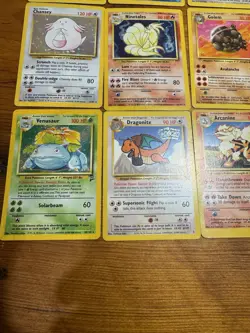 Vintage Pokemon Cards Holo Rare WOTC Lot Base Set, Rocket, Fossil - Mewtwo MP/HP - Image 2