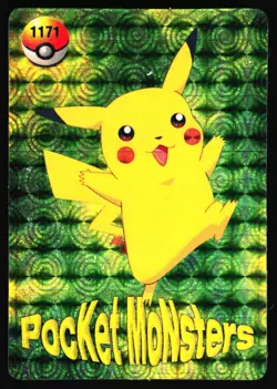 Pikachu 1171 Holo Prism Vending Pocket Monsters Sticker Card Snorlax - Image 1