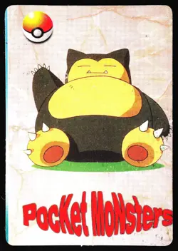 Pikachu 1171 Holo Prism Vending Pocket Monsters Sticker Card Snorlax - Image 2