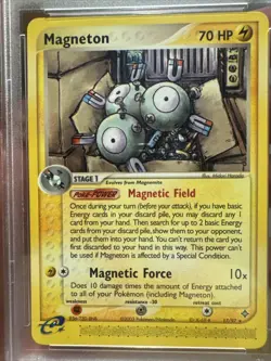 PSA 7 NM Magneton Pokemon EX Dragon 2003 NON HOLO #17 - Image 2