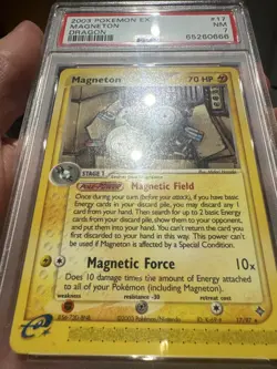 PSA 7 NM Magneton Pokemon EX Dragon 2003 NON HOLO #17 - Image 3