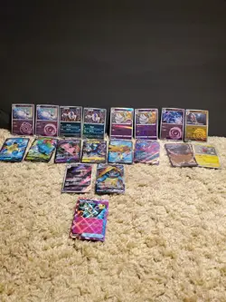 Random language pokemon cards includes ex, v, vmax, fullart, ace, and art rare! - Image 1
