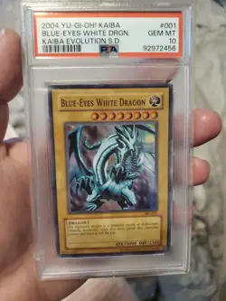 2004 yugioh Kaiba Blue Eyes White Dragon Psa 10 - Image 1