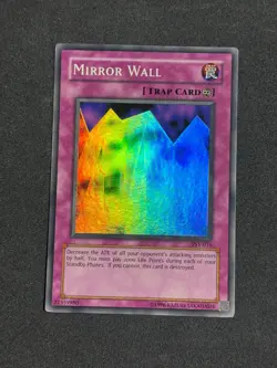 Yugioh Mirror Wall PSV-016 Super Rare Unlimited Original 2002 NM+ - Image 1