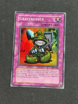 Yugioh Graverobber PSV-008 Super Rare Unlimited Original 2002 NM - Image 1
