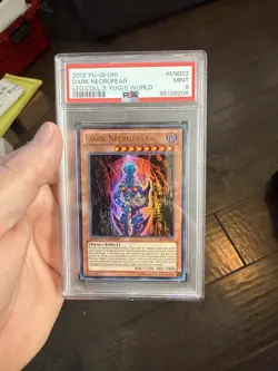 2012 Yugioh Dark Necrofear Holo #EN002 PSA 9 Legendary Collection 3 Yugi’s World - Image 1