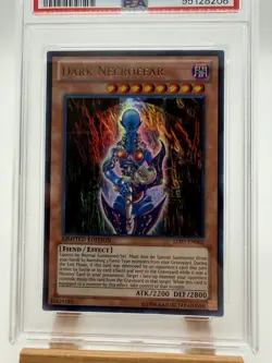 2012 Yugioh Dark Necrofear Holo #EN002 PSA 9 Legendary Collection 3 Yugi’s World - Image 3