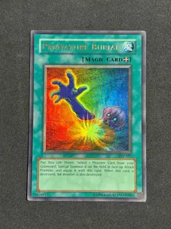 Yugioh Premature Burial PSV-037 Ultra Rare Original 2002 'MAGIC' Unlimited NM+ - Image 1