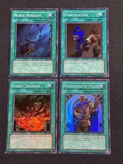Yugioh MRL 2003 'Spell' Super Rare: Confiscation Messenger Peace Trunade NM+ - Image 1