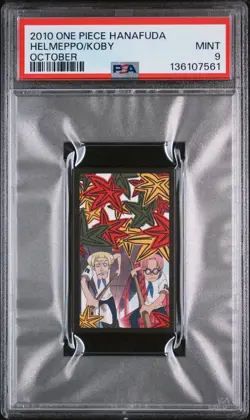 2010 ONE PIECE HANAFUDA OCTOBER HELMEPPO/KOBY PSA 9 - Image 1