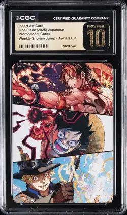 2025 ONE PIECE PROMO CARDS JAPANESE INSERT ART CARD CGC 10 PRISTINE - Image 1