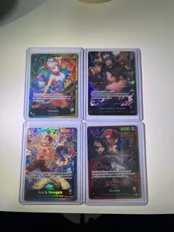 One Piece TCG English Foil Leaders Lot - Image 1