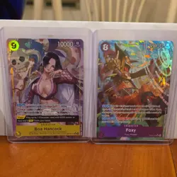 One Piece (English) Boa Hancock Alternate Art OP14-112 & Foxy OP14-036 - Image 1