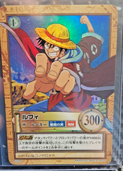 BANDAI One Piece Hyper Battle C520 LUFFY HOLO FOIL SCARCE EARLY CARD VINTAGE - Image 1
