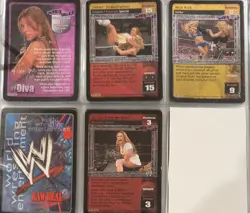 WWE WWF Raw Deal CCG Mickie James Lot Of 4 Foil Cards - Image 1