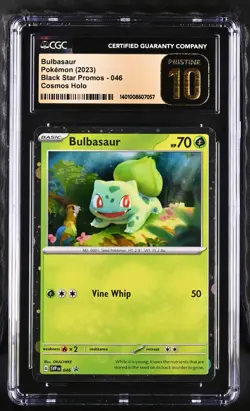 CGC 10 PRISTINE Bulbasaur 046 SVP PROMO 151 COSMOS HOLO Pokemon Card 057 - Image 1