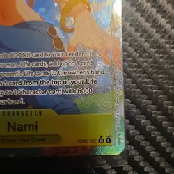 One Piece Card Game Nami SR Alt Art EB03-053 English NM Heroines Edition - Image 5