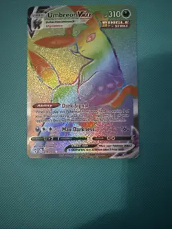 Pokemon TCG: Umbreon VMAX Rainbow Secret Rare Card 214/203 EvolvingSkies SWSH NM - Image 3