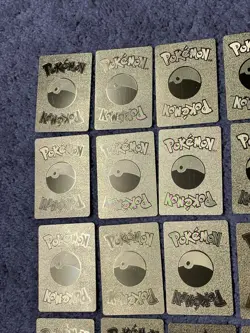Set of 35 Charizard,Rare Ditto,Pikachu,Mewtwo,More Gold Foil Fan Art Card MP-NM - Image 4