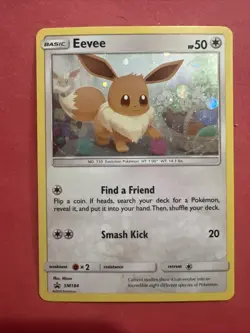 Pokemon TCG Eevee SM Black Star Promos SM184 Holo Promo Single Card - Image 1