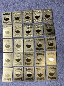 Set of 105 Charizard,Charmander,Pikachu,Mewtwo,More Gold Foil Fan Art Card MP-LP - Image 5